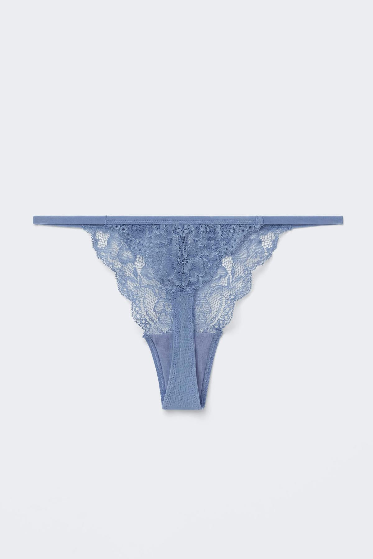 3-pack lace thong - Blue/banana