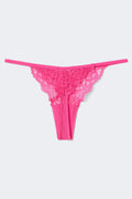 3-pack lace thong - Golden apricot