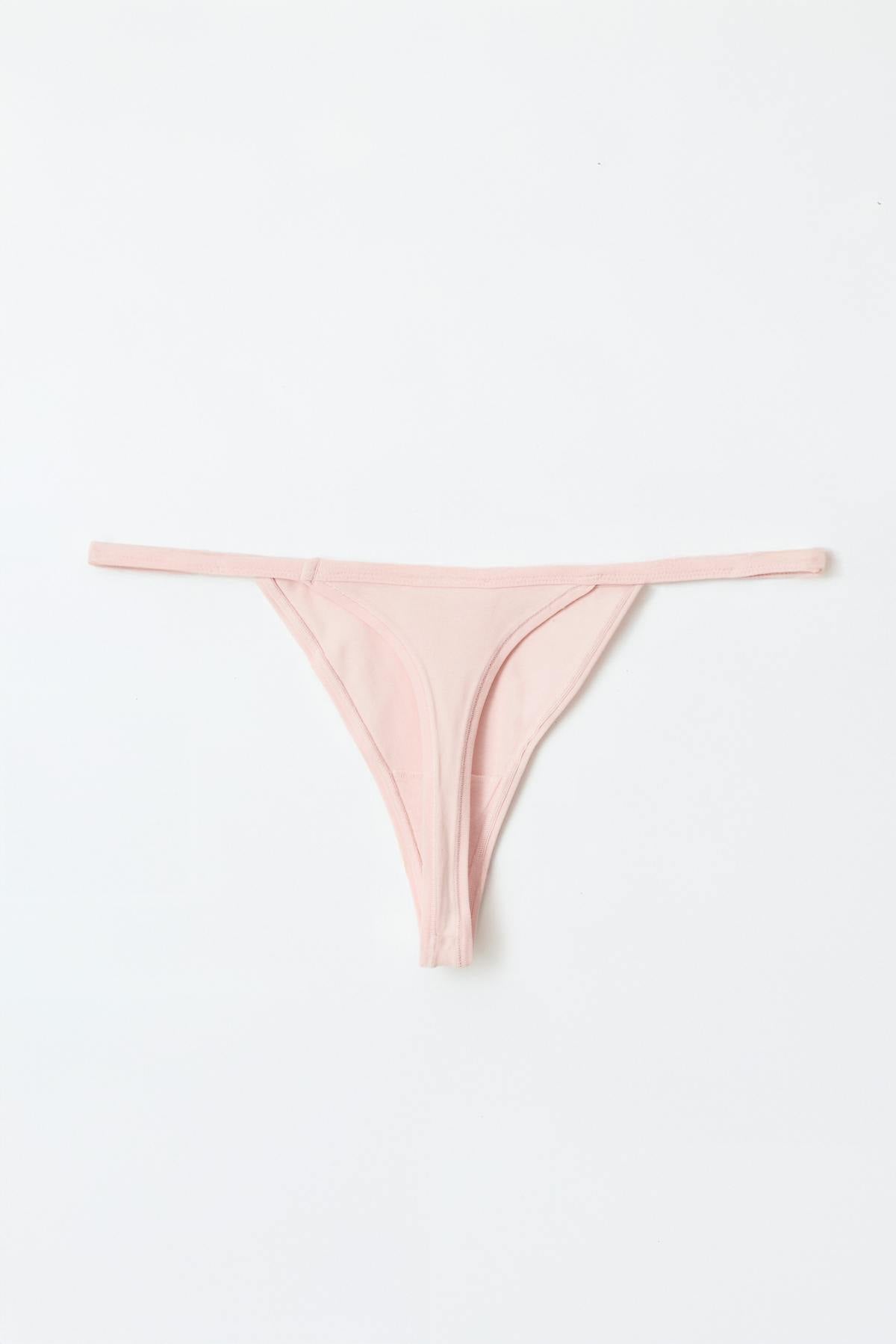 3-pack cotton thong - White/multi