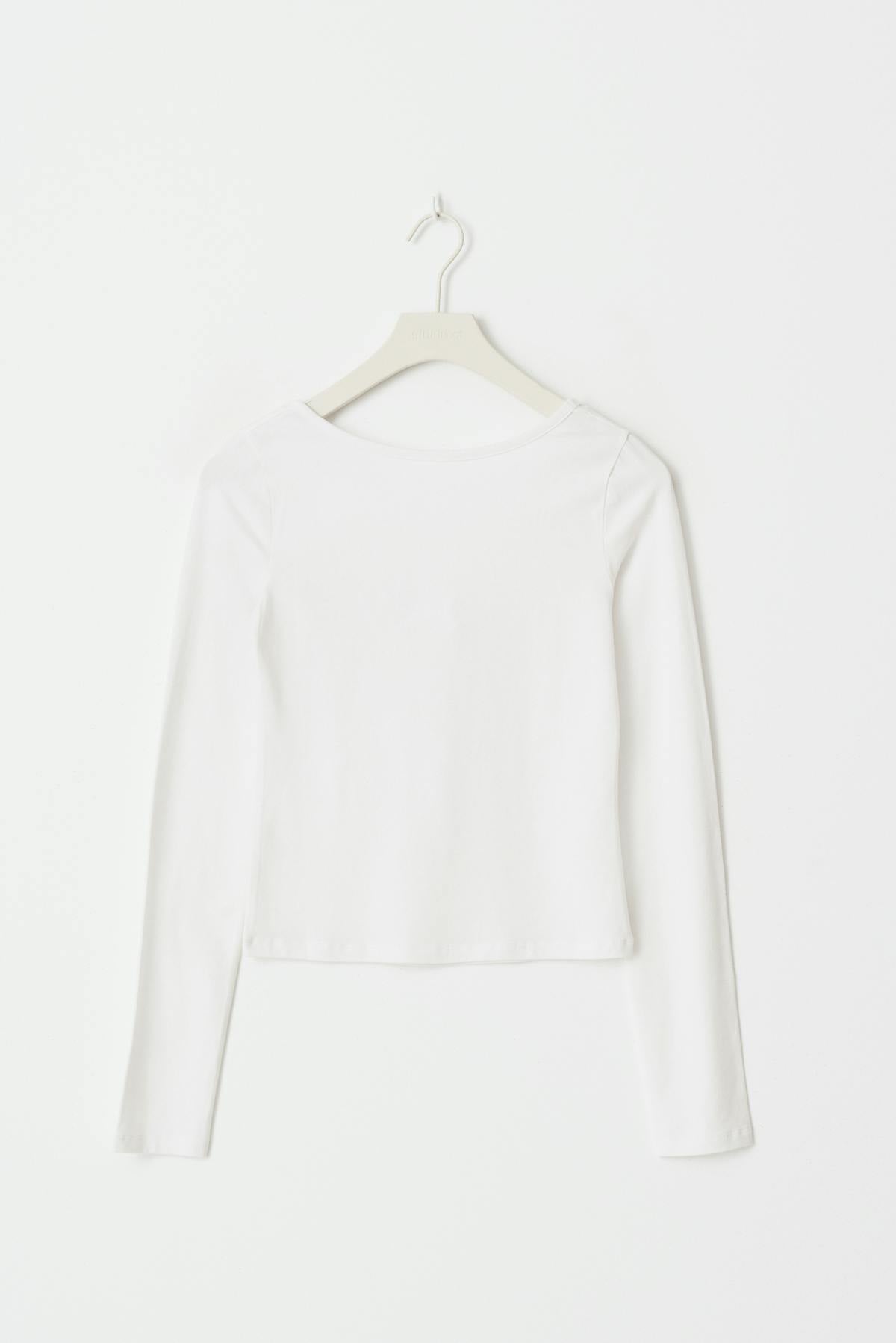 y yoga open back top - Blanc