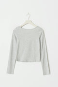 y yoga open back top - Super lt grey