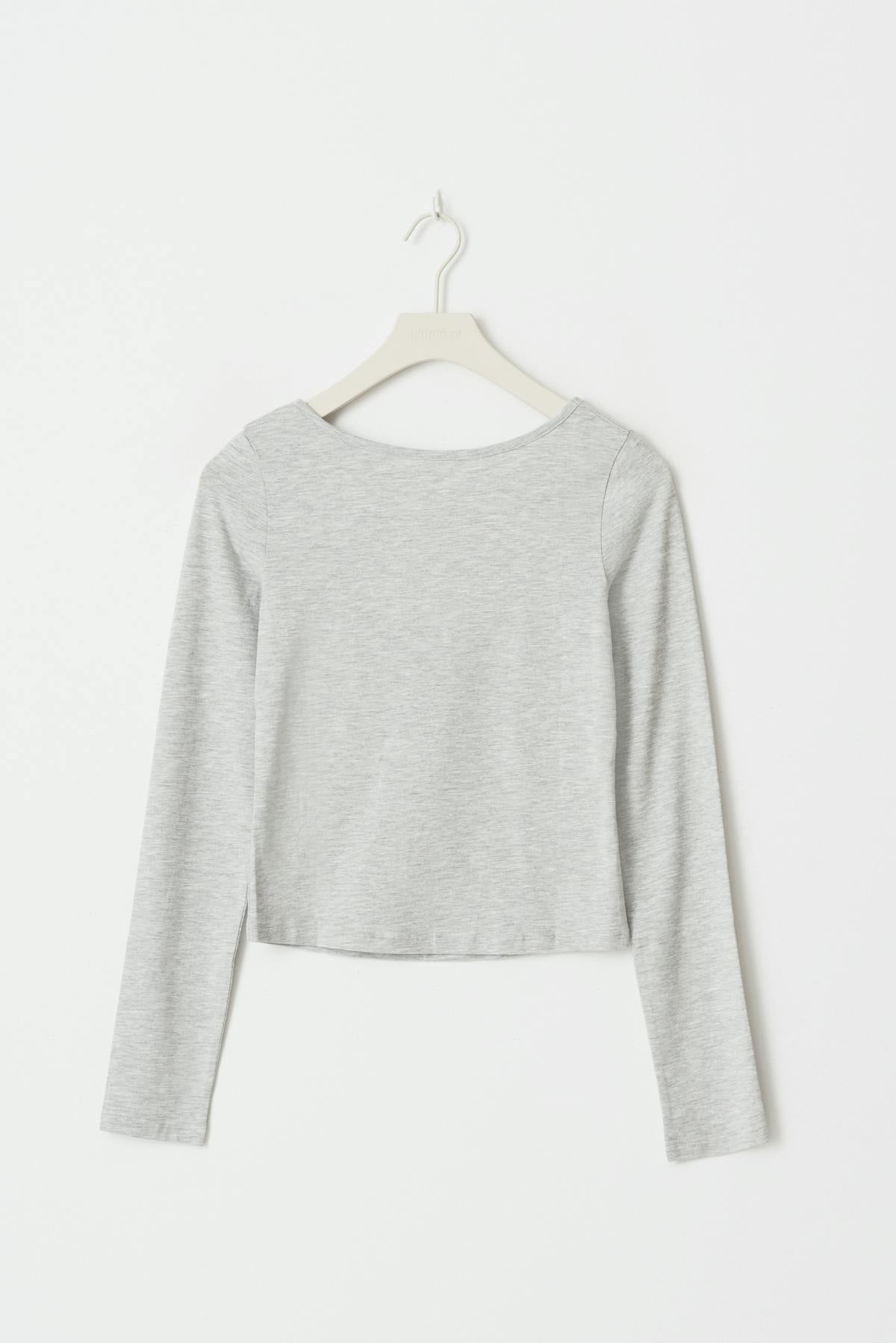 y yoga open back top - Super lt grey