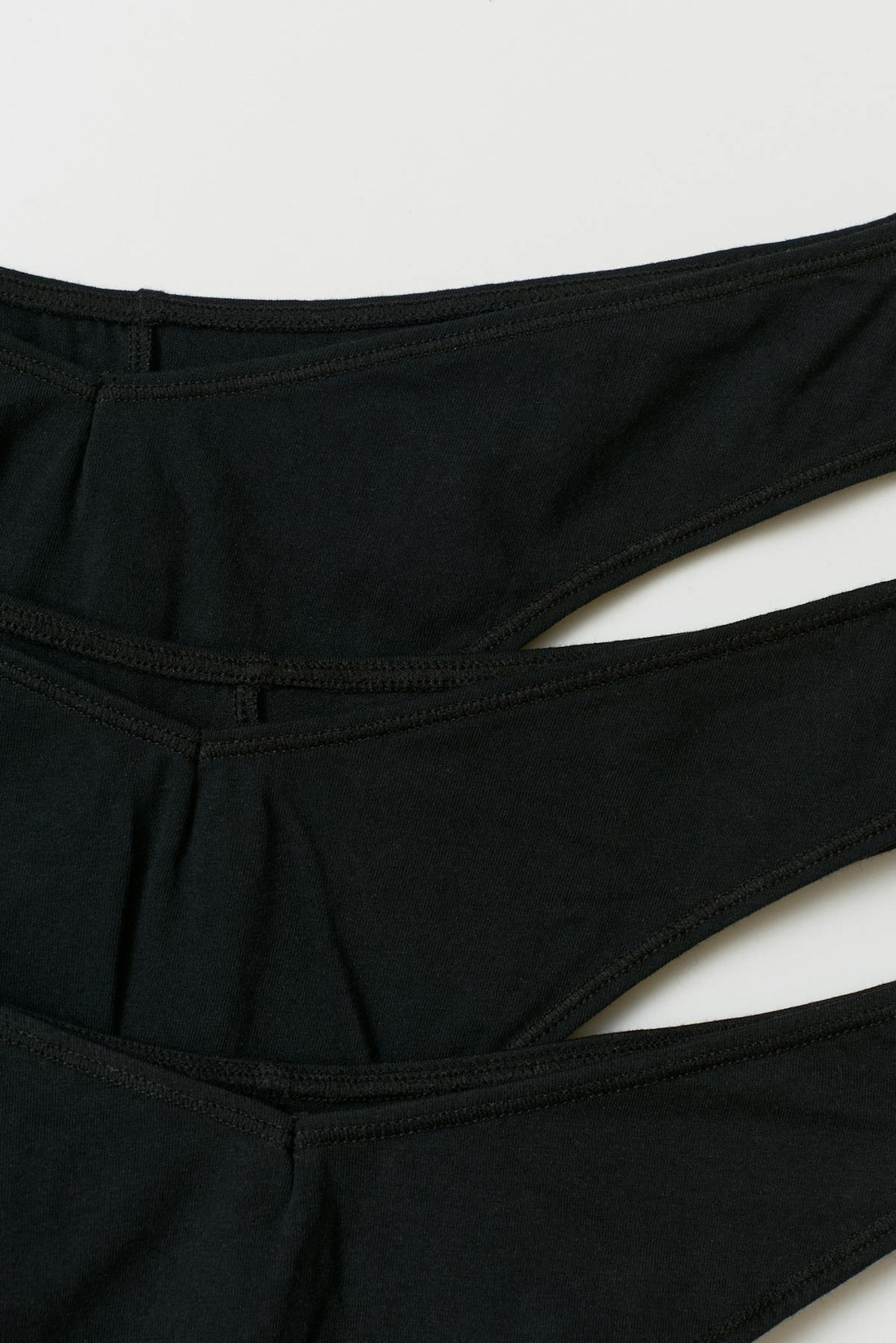 3-pack cotton thong - Noir