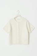 Short sleeve knitted cardigan - Primrose pink