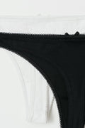 2-pack thong - Pink/grey