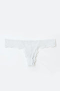 2-pack lace thong - Black/beige