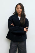 Peacoat felt jacket - Sky captain