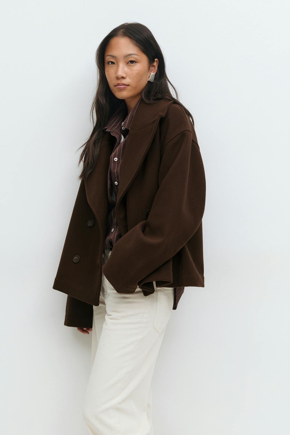 Peacoat felt jacket - Sky captain