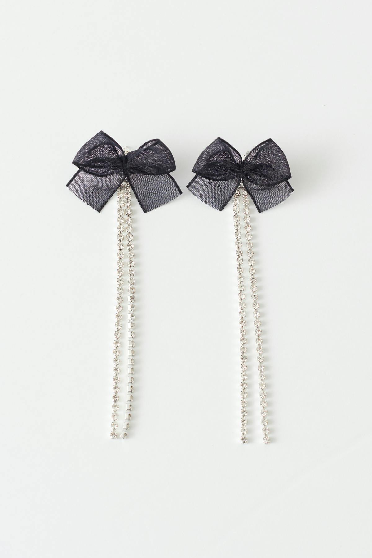 Rhinestone earrings - Doré