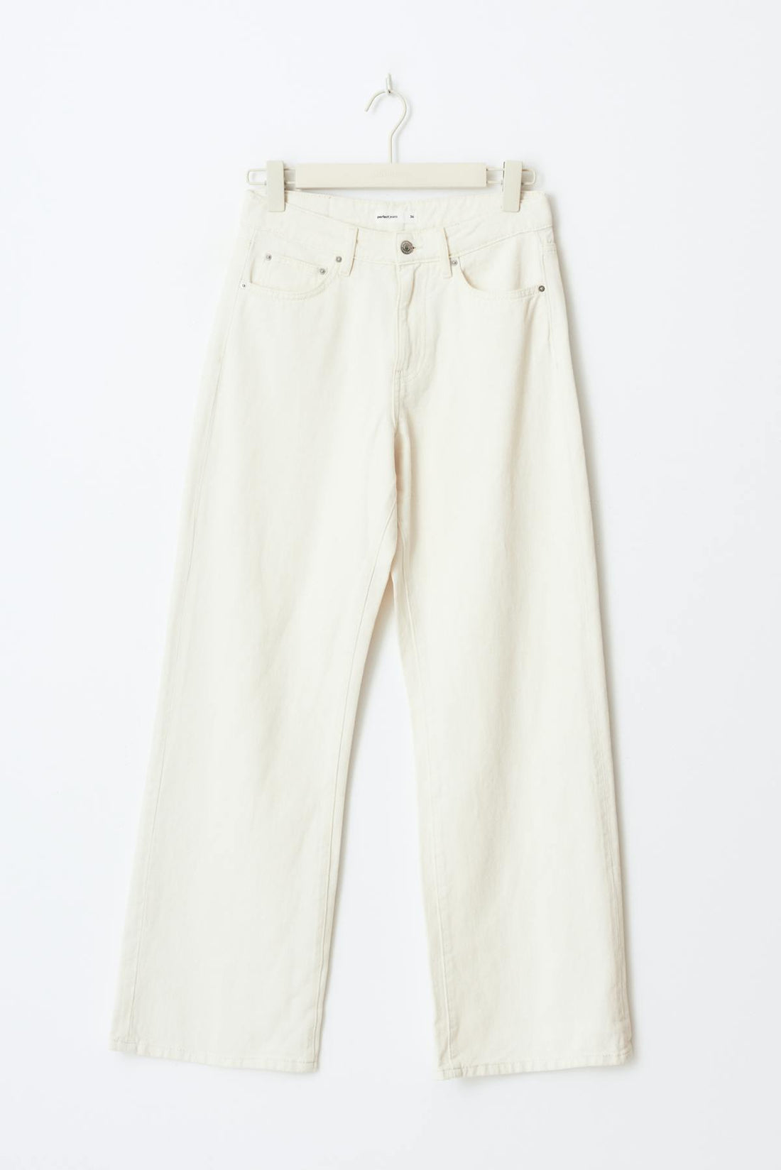 Perfect wide petite jeans - Ecru