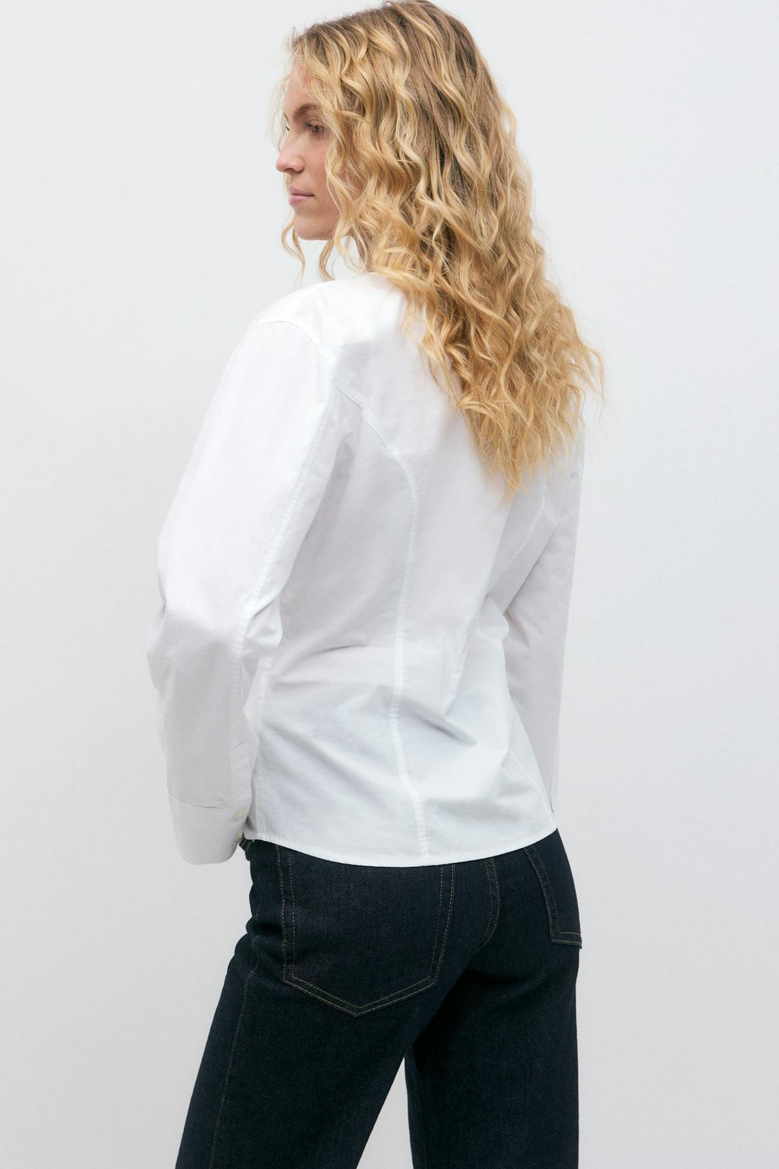 Shaped blouse - Blanc