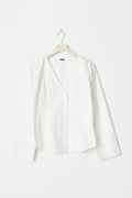 Shaped blouse - Blanc