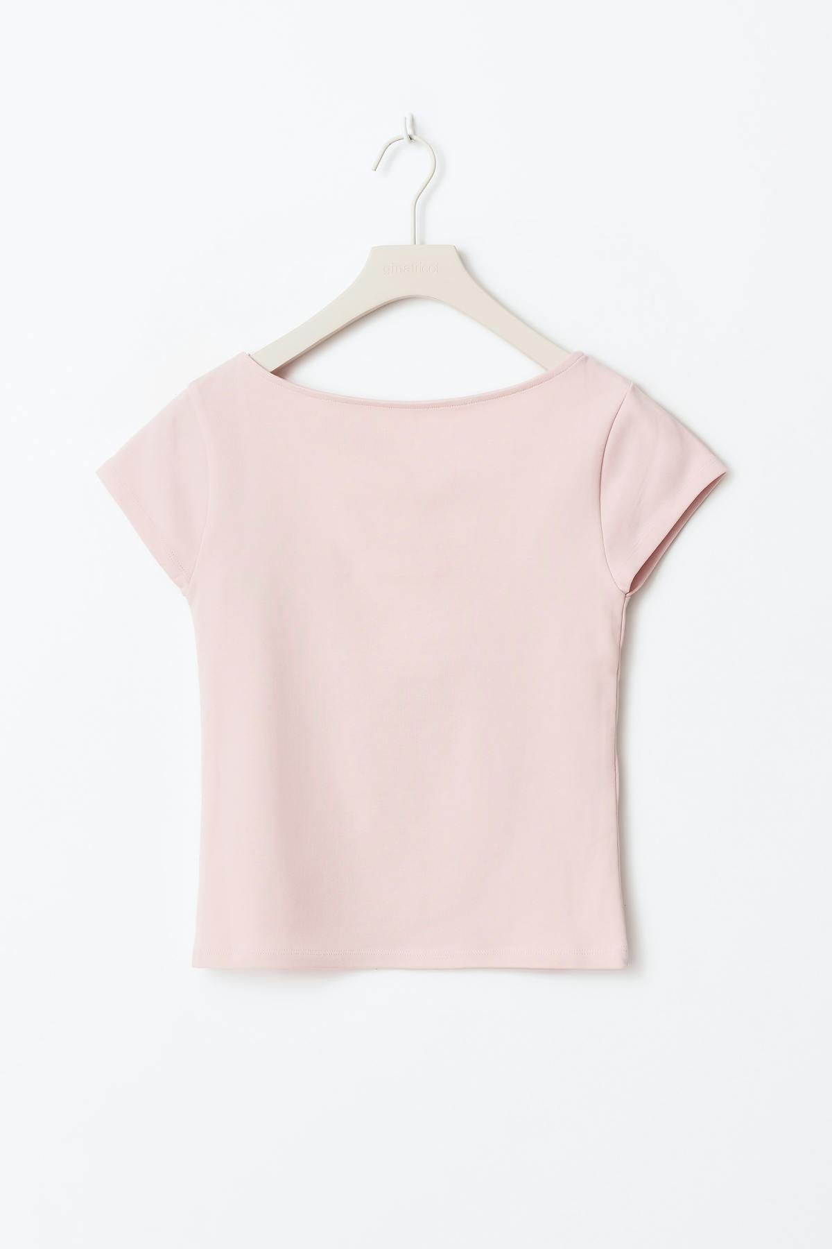 Y boatneck top - Ballet slipper