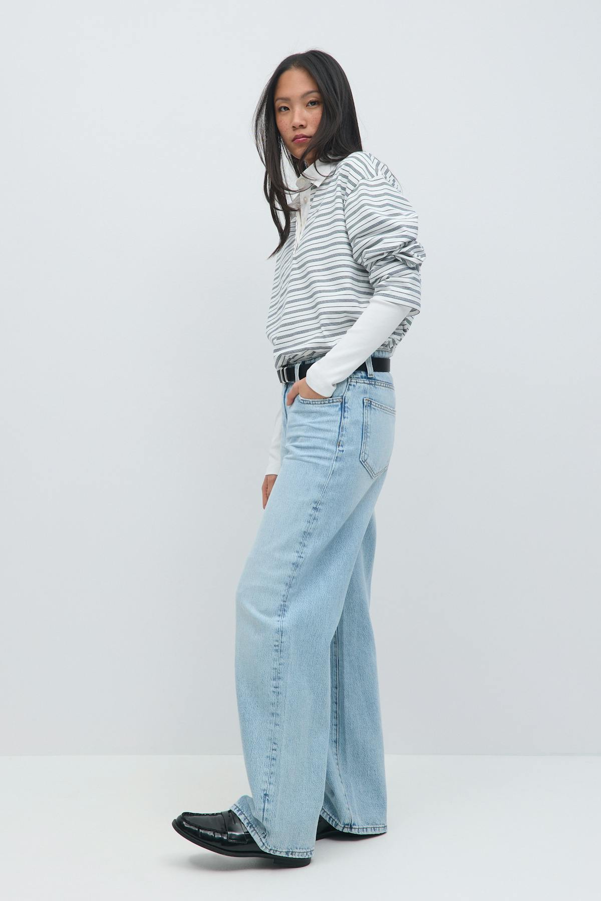 Low wide jeans - Rinse