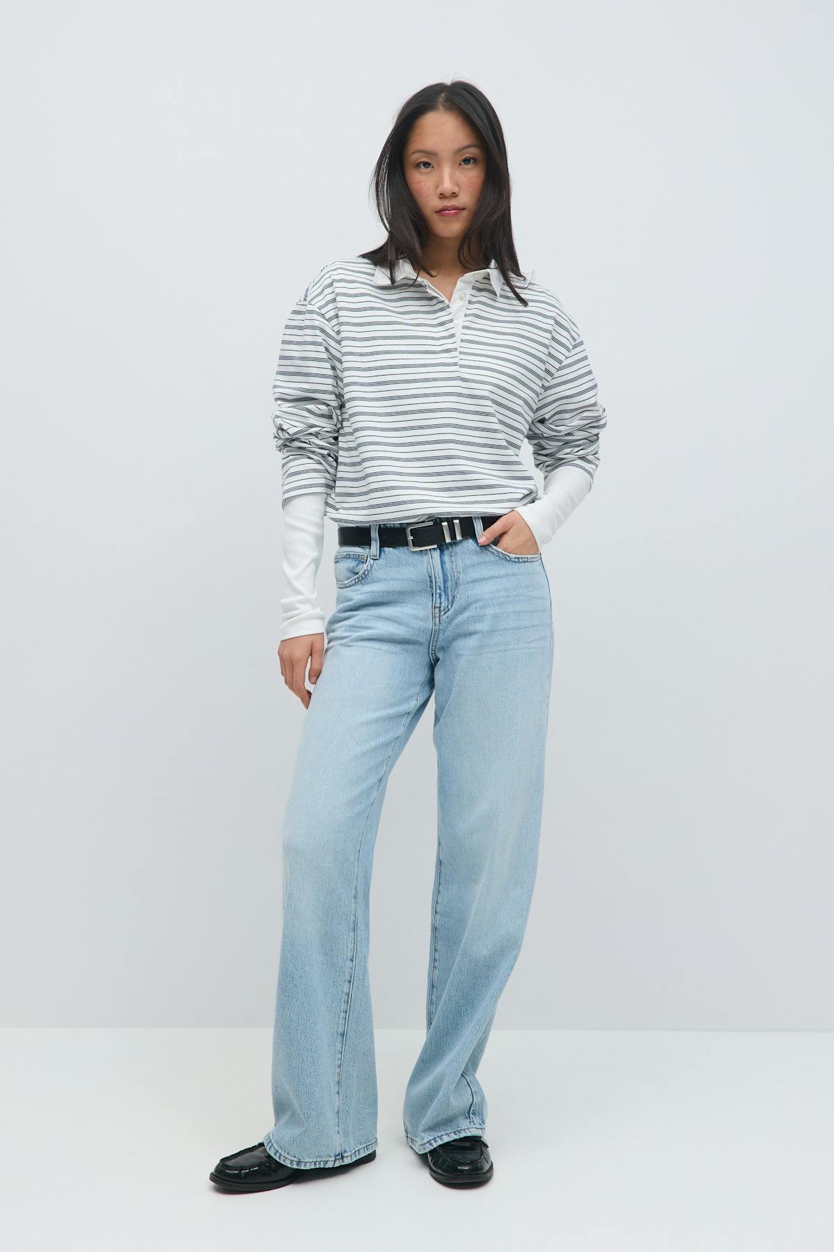 Low wide jeans - Rinse