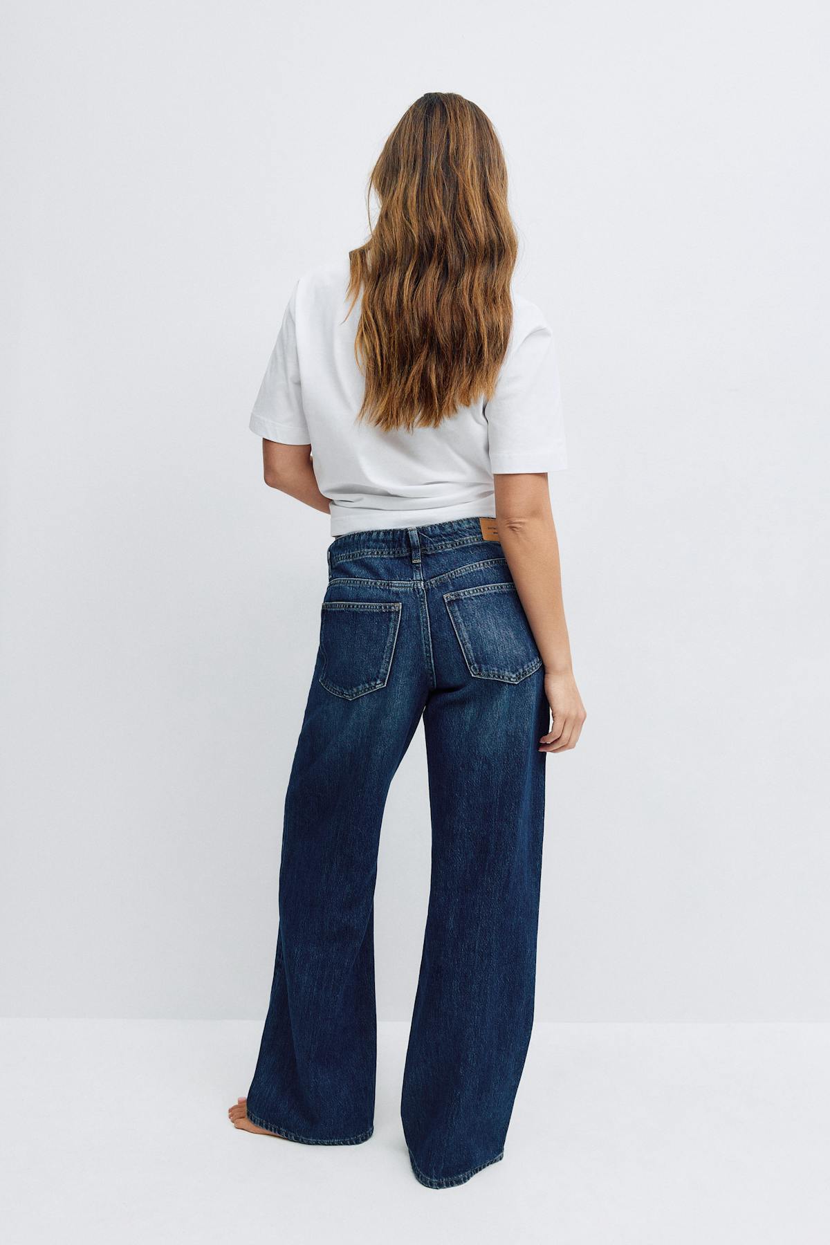Low wide jeans - Rinse