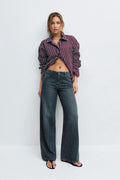Low wide jeans - Vintage grey