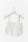 Gauze homewear top - White/grey