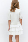 Y frill skirt - Blanc