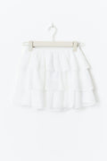 Y frill skirt - Blanc