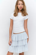 Y frill skirt - Bleu clair