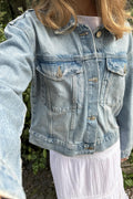 Y denim jacket - Mid blue