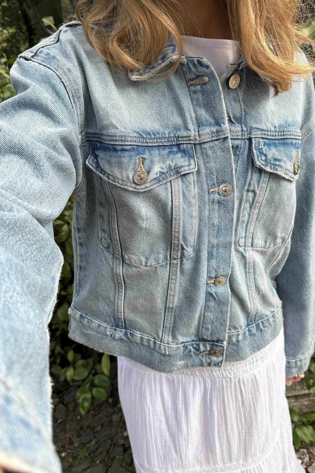 Y denim jacket - Mid blue