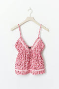 Frill singlet - Paisley/aop