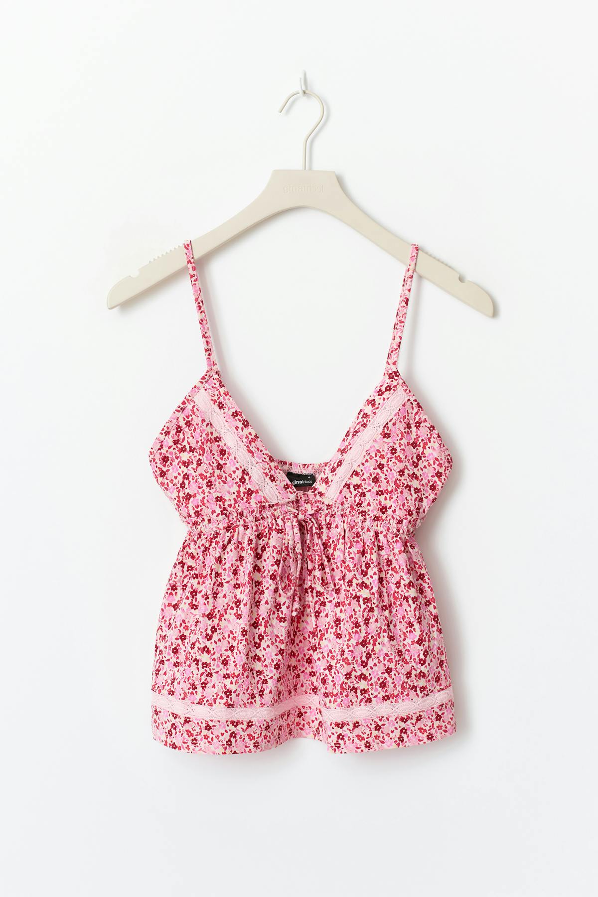 Frill singlet - Paisley/aop