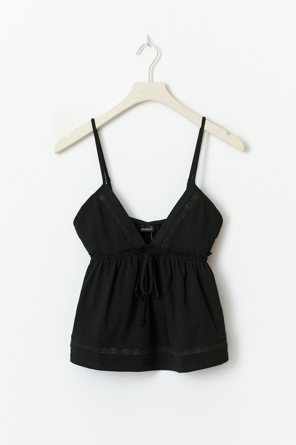 Frill singlet - Paisley/aop