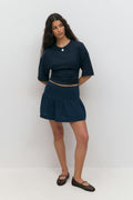 Mini frill skirt - Blanc cassé
