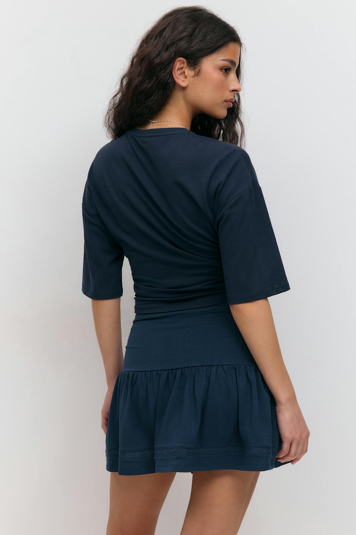 Mini frill skirt - Blanc cassé