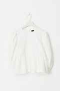 Peplum blouse - Blanc