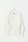Knitted shaped blazer - Blanc cassé
