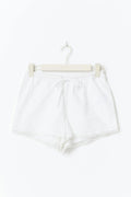 Broderie anglaise shorts - Blanc