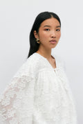 Structured blouse - Blanc cassé