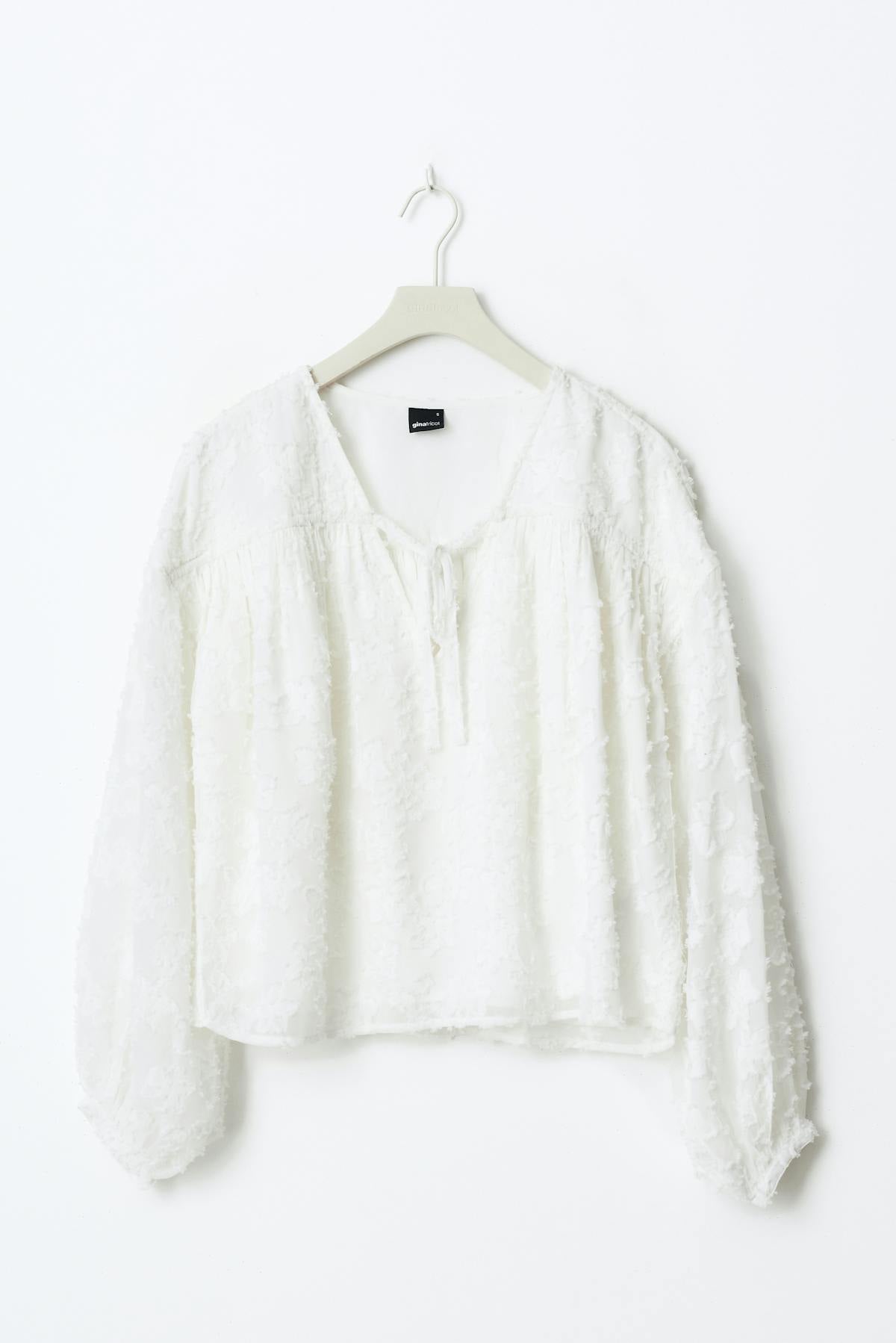 Structured blouse - Blanc cassé