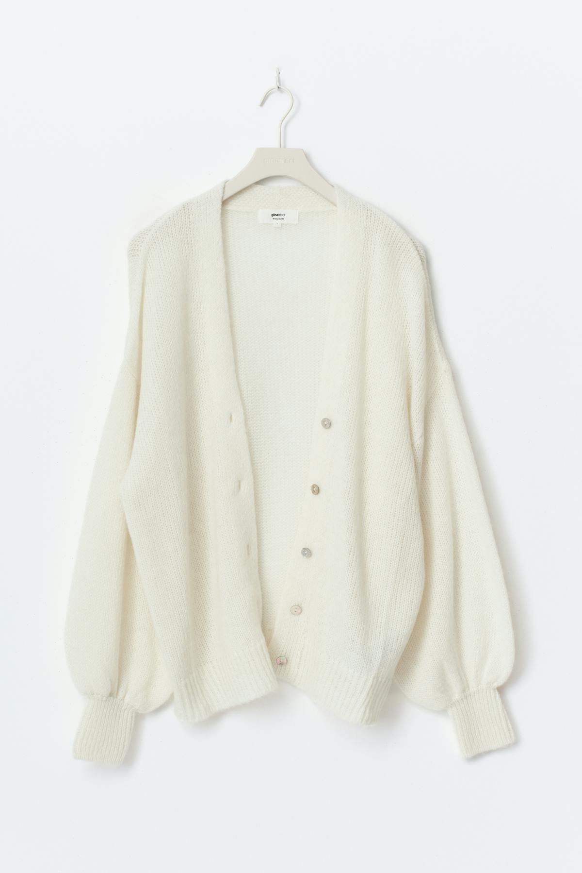 Chunky knitted cardigan - Ballet slipper