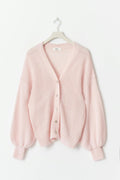 Chunky knitted cardigan - Ballet slipper