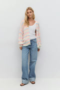 Chunky knitted cardigan - Vanilla yellow