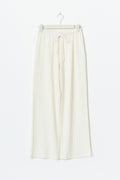 Textured trousers - Gardenia