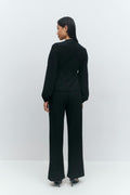 Textured trousers - Gardenia
