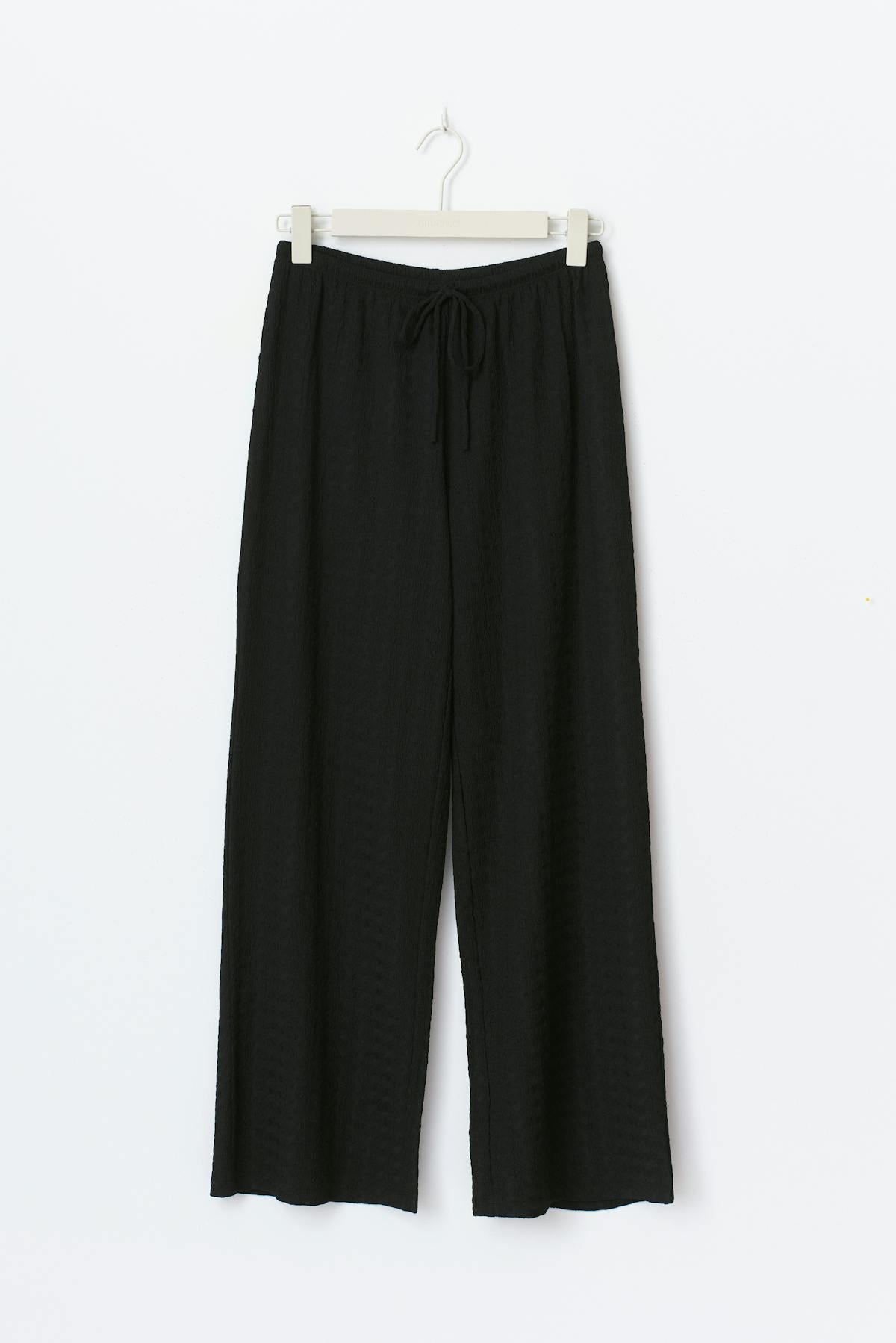 Textured trousers - Gardenia