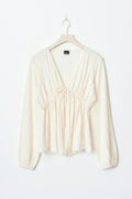 Textured top - Gardenia