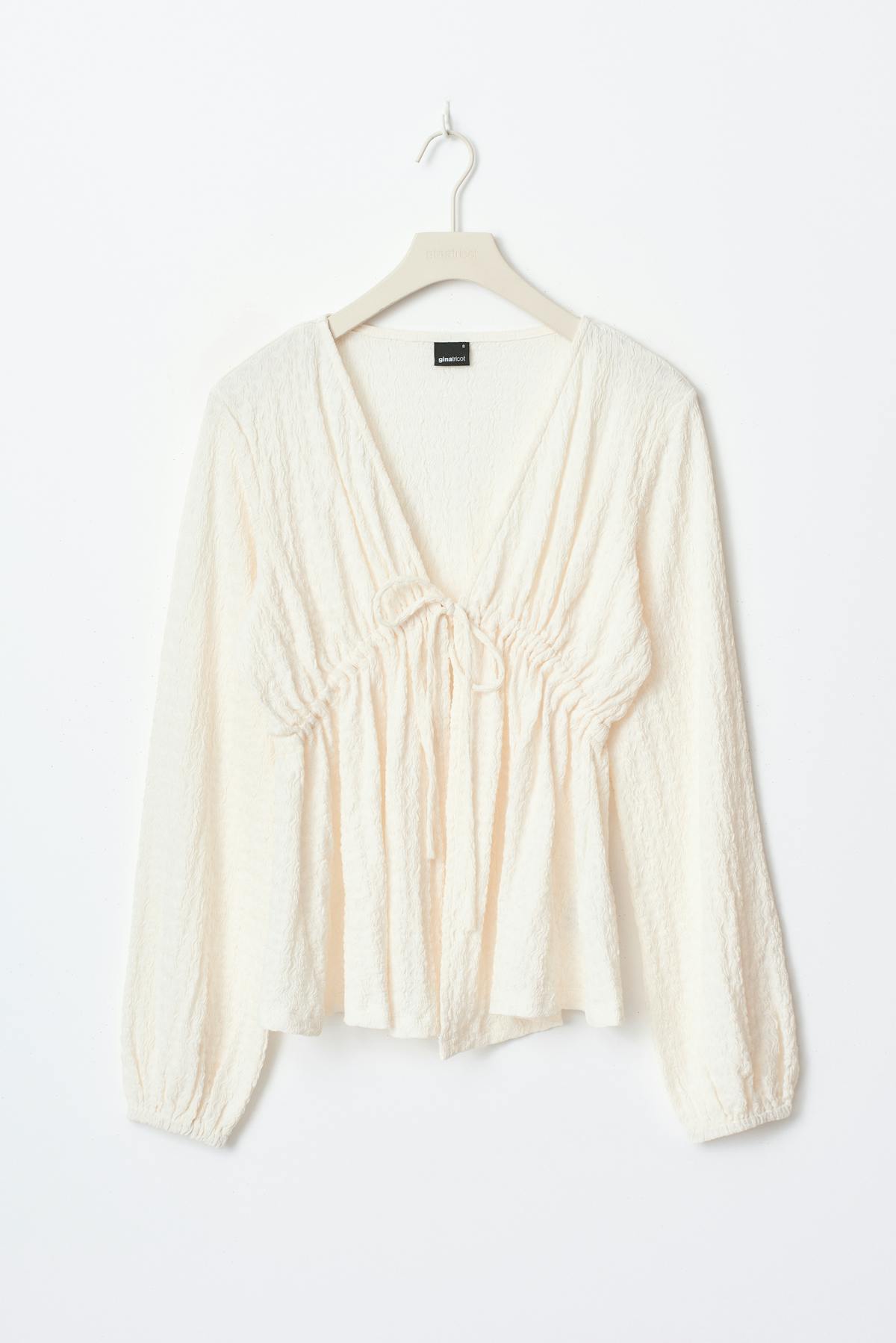 Textured top - Gardenia