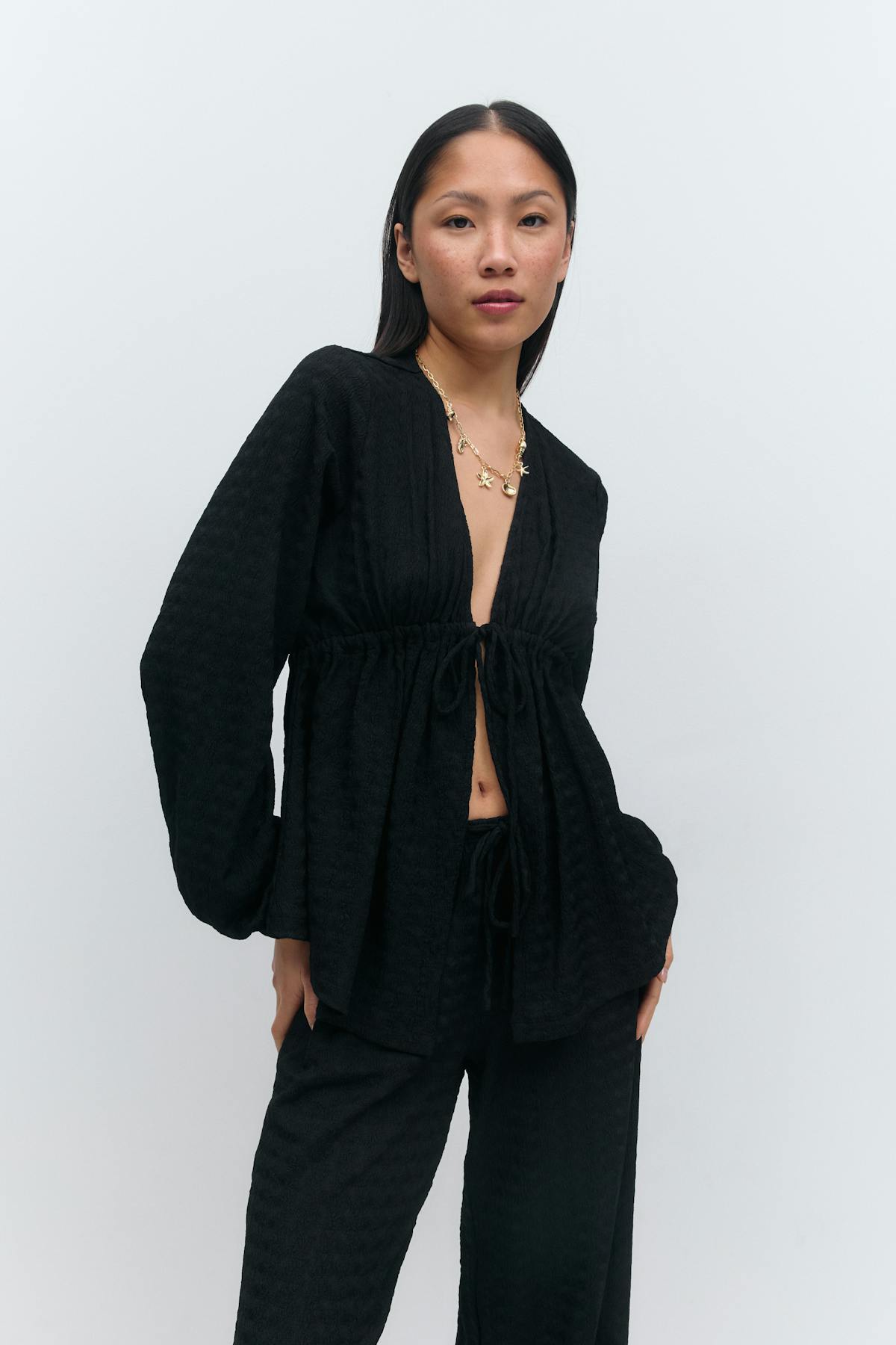 Textured top - Gardenia