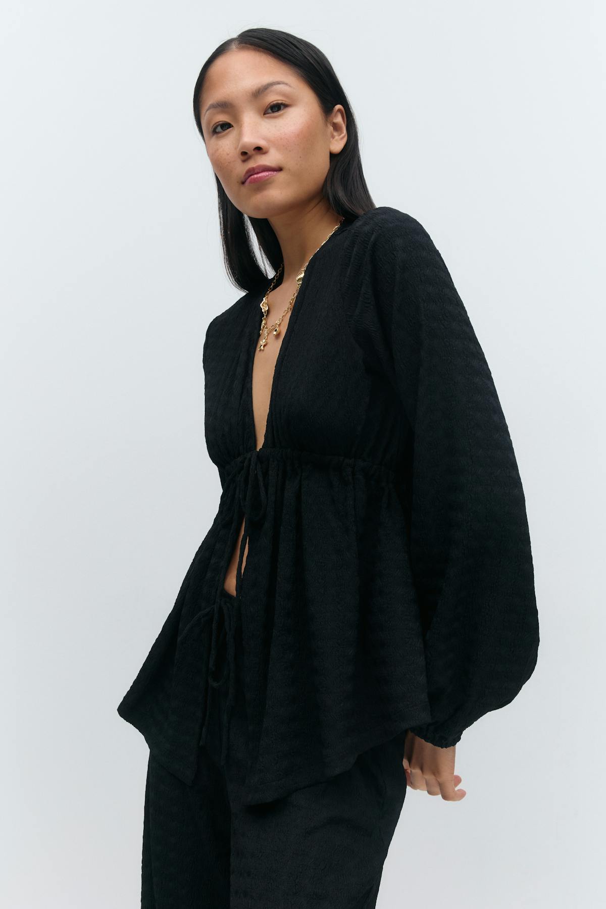 Textured top - Gardenia