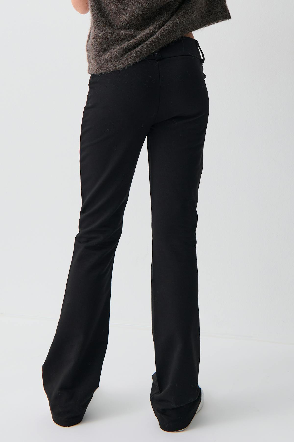 Y low flare trousers - Noir
