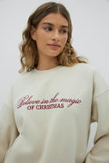 Printed sweater - Offwhite/red
