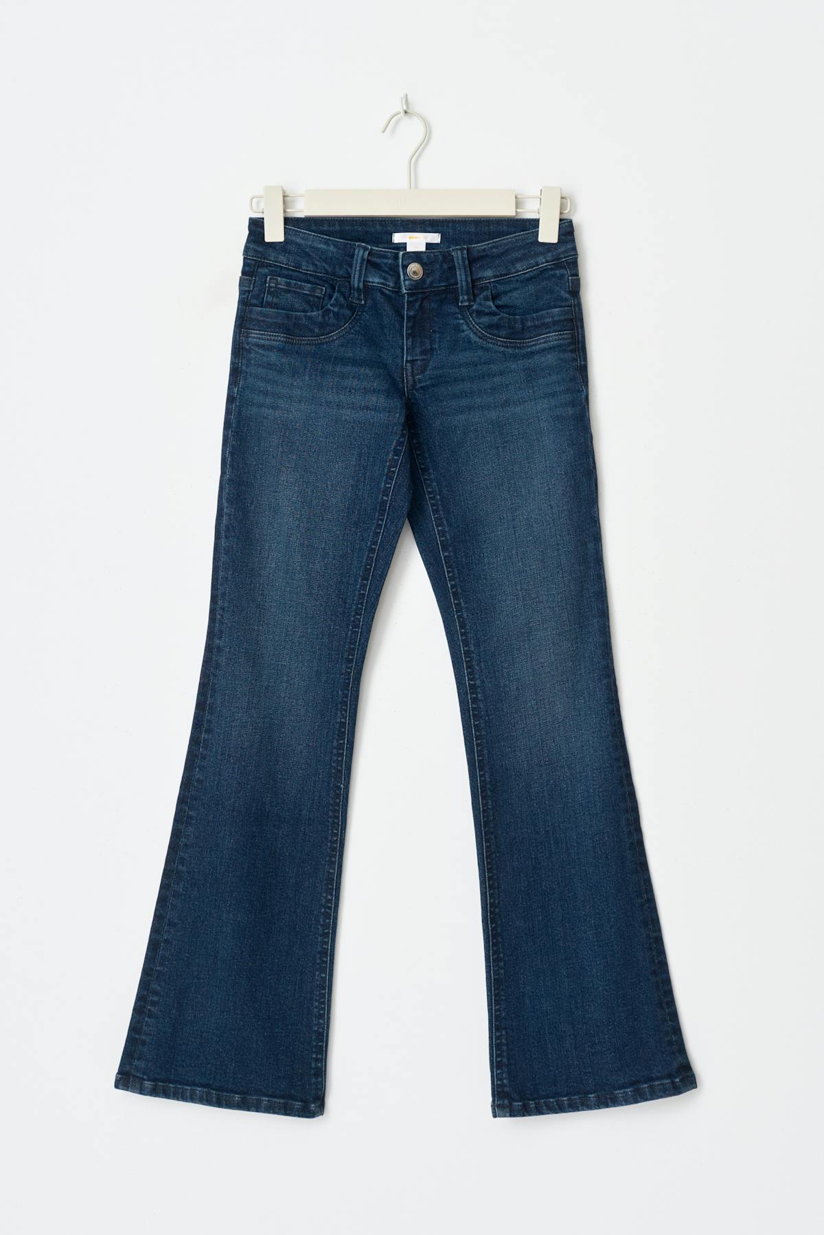 Scandi low waist bootcut jeans - Mid blue